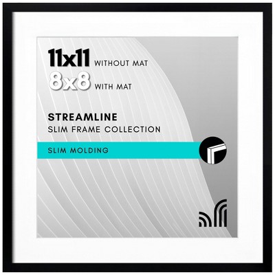 Americanflat Thin Picture Frames with shatter-resistant glass - Horizontal and Vertical Formats for Wall and Tabletop