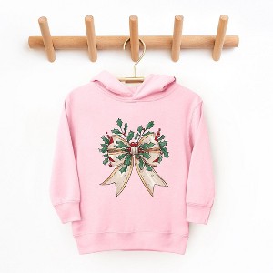 The Juniper Shop Holly Leaves Coquette Toddler Graphic Hoodie - 1 of 3
