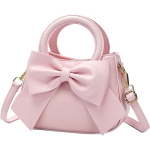 Purses for Women Crossbody Bag, Vegan Leather with Top Carry Handle and Cute Bow Knot - 1 of 4