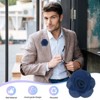 Unique Bargains Silk Alloy Created Camellia Flower Lapel Pin for Men Suit 2 x 1.3 inch 16 Pcs - 4 of 4