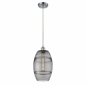 Vaz - 1 Light Cord Hung Mini Pendant In Industrial Style-9.88 Inches Tall and 8 Inches Wide - 1 of 1