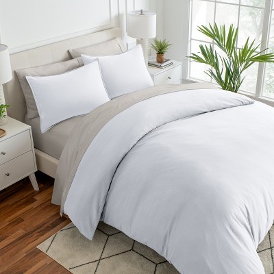 Washed Duvet Cover & Sham Set - Extra Soft, Easy Care by Bare Home, Comforter Not Included