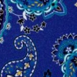 dark sapphire playful paisley