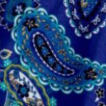 dark sapphire playful paisley
