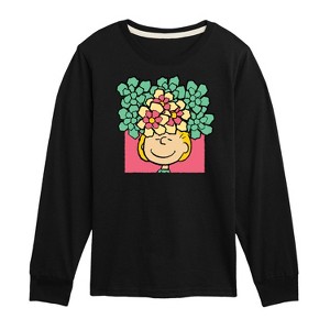 Boys' - Peanuts - Sally Flowers Long Sleeve Graphic T-Shirt - 1 of 4