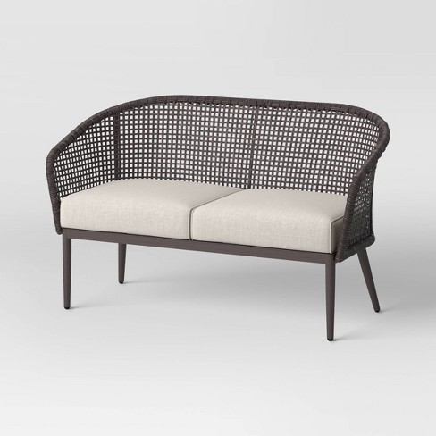 Threshold open store weave wicker chair