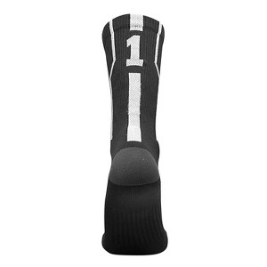 Mk Socks Player ID Jersey Number SINGLE Crew Sock - Black, White - 1 of 1