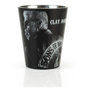 Just Funky Sons of Anarchy Clay Morrow Collectible Tribute Shot Glass | Holds 1.5 Ounces - 1 of 4