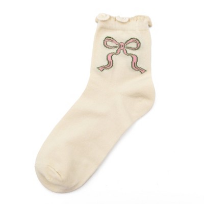 Adult Socks Bow Ruffles - Bullseye's Playground™