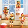 Collections Etc Christmas Gingerbread Sitters -Set of 4 2.75 X 2.25 X 6.25 Brown - 2 of 2