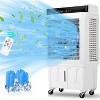 Evaporative Air Cooler, 1800 CFM Swamp Cooler with 8.4 Gal Water Tank, 120° Oscillation Water Cooling Fan with 3 Modes and Wind Speeds - 2 of 4