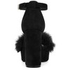 BLISSFUL STEP Women's Faux Fur Chunky Heel Platform Sandals - 3 of 4