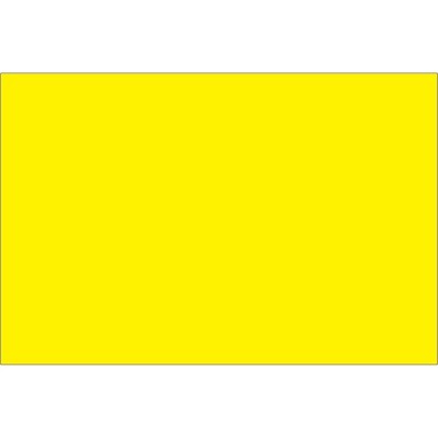 Tape Logic Inventory Rectangle Labels 4" x 6" Fluorescent Yellow 500/Roll DL635L