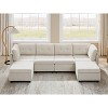 VANOMi Chenille Sectional Sofa with Ottoman - 4 of 4