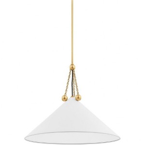Mitzi Kalea 1 - Light Pendant in  Aged Brass/Soft White - 1 of 1