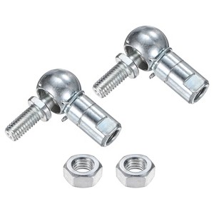 Unique Bargains Carbon Steel Self-lubricating Durable Rod End Bearings 2 Packs - 1 of 4