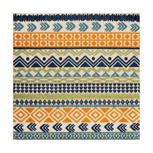 World Rug Gallery Ronda Contemporary Bohemian Indoor/Outdoor Area Rug - 1 of 4