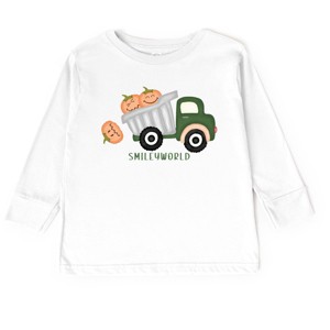 The Juniper Shop SmileyWorld Dump Truck Pumpkins Toddler Long Sleeve Tee - 1 of 4