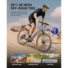 Mastgoal 26" Electric Bike for Adults, Peak 750W Motor, 48V Hidden Removable Battery with Shimano 21 Speed City Commuter Bike for Man Woman - UL2849 - 4 of 4