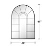 Wooakway Black/Gold Accent Wall Mirror Bathroom/Vanity Mirror Overmantal Mirror Overmantel Mirror for Living Room Bedroom Entryway - 4 of 4