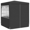 vidaXL Professional Party Tent with Side Walls 6.6'x6.6' Anthracite 0.3 oz/ftÂ² - 2 of 4