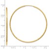 Black Bow Jewelry 14k Gold, Hollow Diamond-cut Endless Hoops, 1.25mm x 46mm (1 3/4 Inch) - 3 of 4