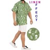 LA LEELA Men's Halloween Costumes Hawaiian Short Sleeve Button Down Shirt Mens Shirt Holiday Party Shirts for Men - 2 of 4