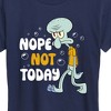 Women's - SpongeBob SquarePants - Squidward Nope Not Today Short Sleeve Graphic T-Shirt - 2 of 4