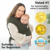 KeaBabies Original Baby Wraps Carrier, Baby Sling Carrier, Stretchy Infant Carrier for Newborn, Toddler - 3 of 4