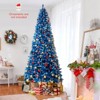 Costway 6/7/8/9 FT Artificial Christmas Tree, with 270/340/420/520 Warm White LED Lights 8 Lighting Modes - 4 of 4