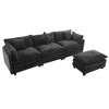 NicBex Modern 112.2" Chenille Sectional Sofa Modular L Shape Sofa Couch with Ottoman for Living Room Apartment - 4 of 4
