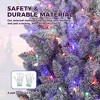 Prelit Ombre Christmas Tree with 230 LED Lights, Flocked Branches, Easy Setup - for Home, Office, Party Decor - 4 of 4