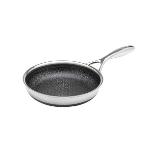 Livwell Brands Diamond Clad 8" Hybrid Nonstick Stainless Steel Fry Pan: Tri Ply, Stay-Cool Handle, Oven & Dishwasher Safe - 1 of 4