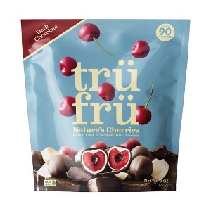 Tru Fru White & Dark Chocolate Frozen Whole Cherries   - 8oz - 1 of 4