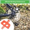 Unique Bargains Bicycle Brake Pad Spacer Mountain Bike Hydraulic Oil Disc Protector Prevent Empty Pinch Red 5 Pcs - 4 of 4
