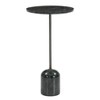 Treasure Trove Accents Accent Table Cyllene Green: Genuine Marble Top, Iron Base, 27" Height - 2 of 4