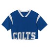 NFL Indianapolis Colts Women's Short Sleeve Fashion Crop Jersey - 2 of 3