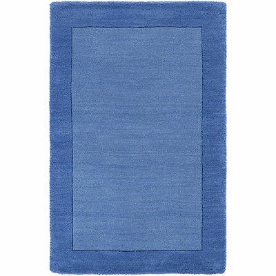 Hauteloom Macedon Blue Bordered Wool Rug