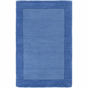 Hauteloom Macedon Blue Bordered Wool Rug - 1 of 4