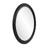 Howard Elliott 36" George Round Matte Black Wood Framed Beveled Mirror - 3 of 4