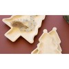 Kalalou Set of Three Carved Wood Christmas Tree Platters – Rustic Holiday Serveware - 2 of 3