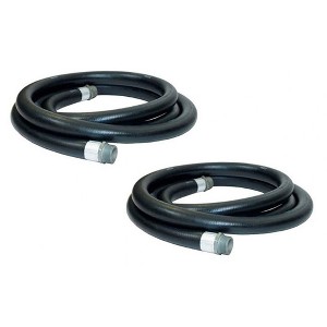 Apache 98108450 3/4 Inch Diameter 10 Foot Length 60 PSI Farm Fuel Gasoline Oil Diesel Tractor Transfer Hose, Black (2 Pack) - 1 of 3