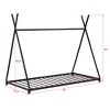 Twin Size Metal House Platform Bed with Triangle Structure - ModernLuxe - 4 of 4
