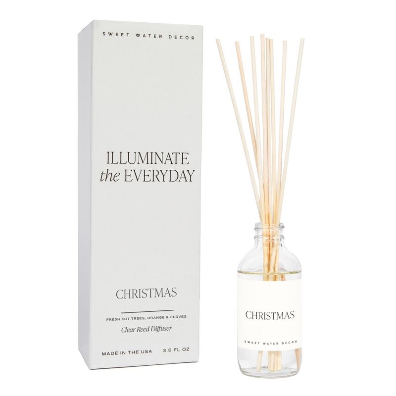 Sweet Water Decor Christmas Clear Reed Diffuser - 3.5oz, 1 of 4