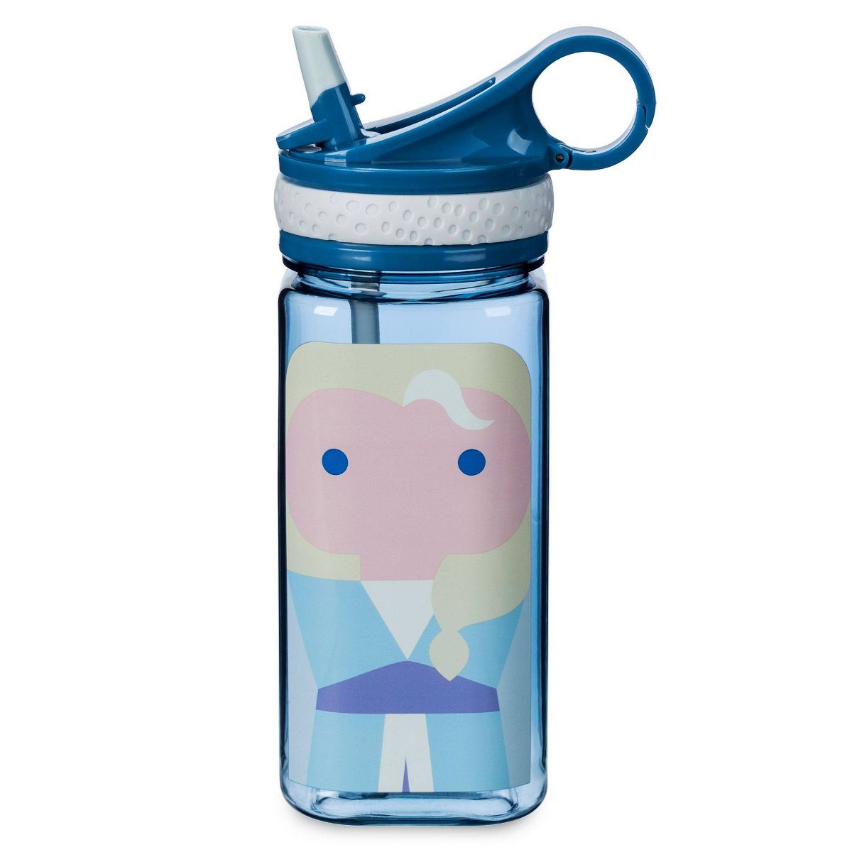 Disney Elsa Unified Characters 16oz Water Bottle with Built-in Straw (Frozen)