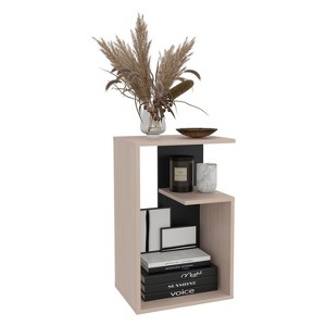 NicBex  High 3-Tier Nightstand, Modern Night Stand  Frame with Open Shelves, Bedside Table for Bedroom - 1 of 4