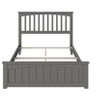 AFI Furnishings Mission Full Traditional Bed with Matching Footboard and Turbo Charger in Grey - 4 of 4