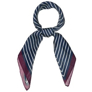 INSPIRE CHIC Women's Stripe Print Square Neckerchief Headband 27.56*27.56 inches(L*W) - 1 of 4
