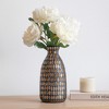 Glass Mosaic Vase - Contemporary Bronze and CopperDecorative Flower Vase - Glass Vase Table Centerpiece Decor for Home or Office - 3 of 4