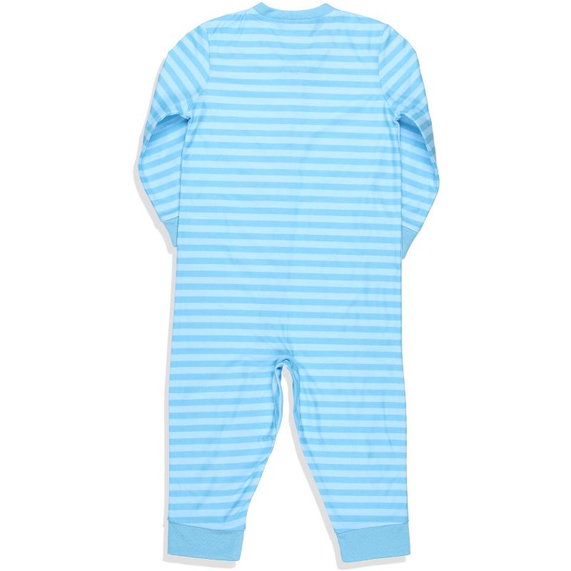 Nickelodeon Toddler Boys' Bubble Guppies Union Suit Footless Sleep Pajama Turquoise, 3 of 4